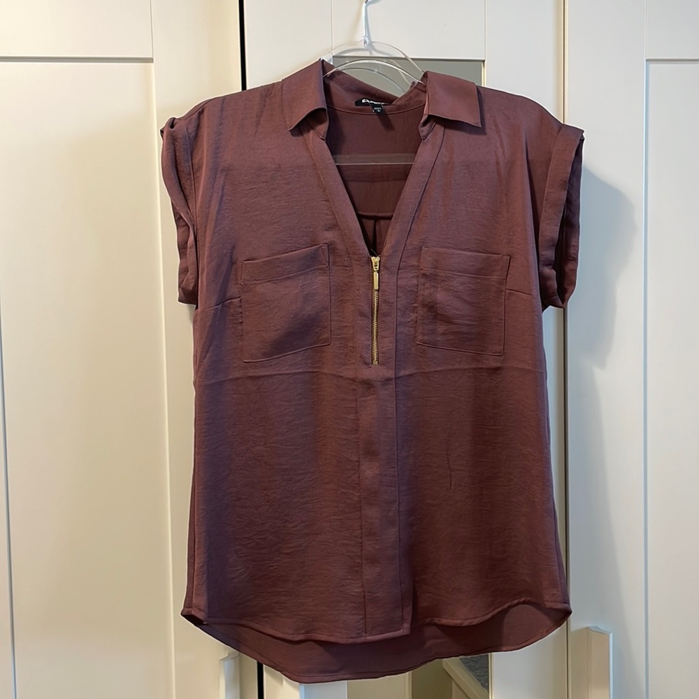 Express dress zip top